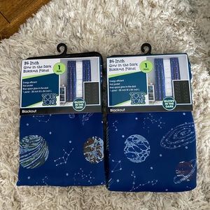 Space theme curtains